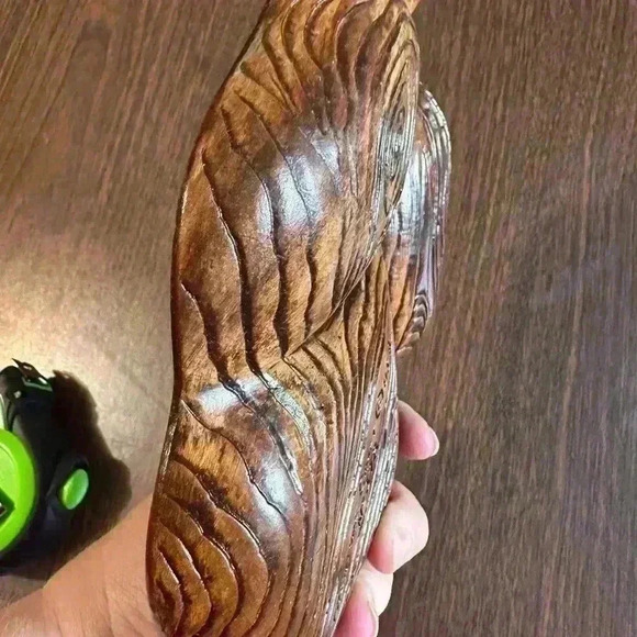 Vintage Treasure Craft 3 Compartment Candy Tray. Brown, Red, Gold. USA Made - Picture 5 of 5